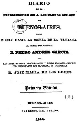 [Gutenberg 41789] • Diario de la expedicion de 1822 a los campos del sud de Buenos Aires / Desde Moron hasta la Sierra de la Ventana